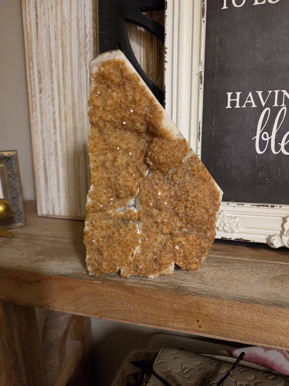 Boutique 9 Brown Citrine Geode Display Piece